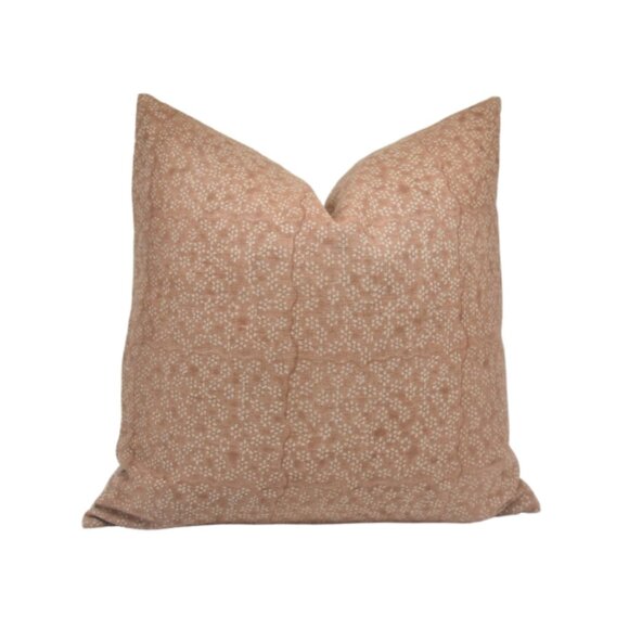 Fabdivine 22" Blockprint Throw Pillow Cover in Rust - Set of 3 - NEW - Picture 1 of 1